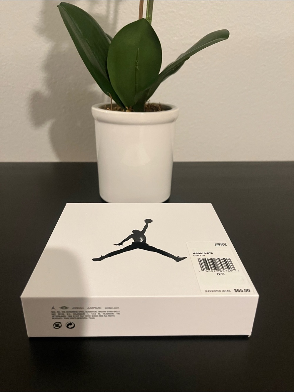 Jordan White and Black Box with Jumpman Logo.Brand New!!